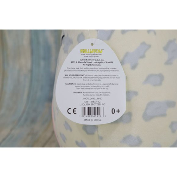 Squishmallows 12” Rosie the Spotted Pig with Bunny Ears Easter Exclusive 2021 - Picture 7 of 9